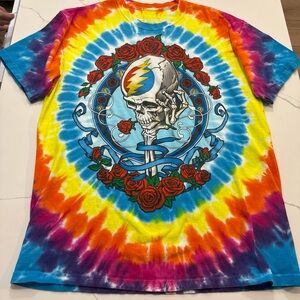 2016 Grateful Dead ‘’ Never Dead ‘’ Tie Dye T shirt Size Large